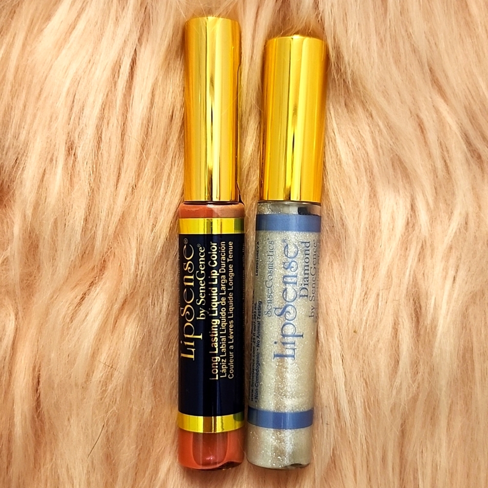 Brand New BUNDLE LIPSENSE LONG LASTING LIPCOLOR & MOISTURIZING GLOSS-2CT